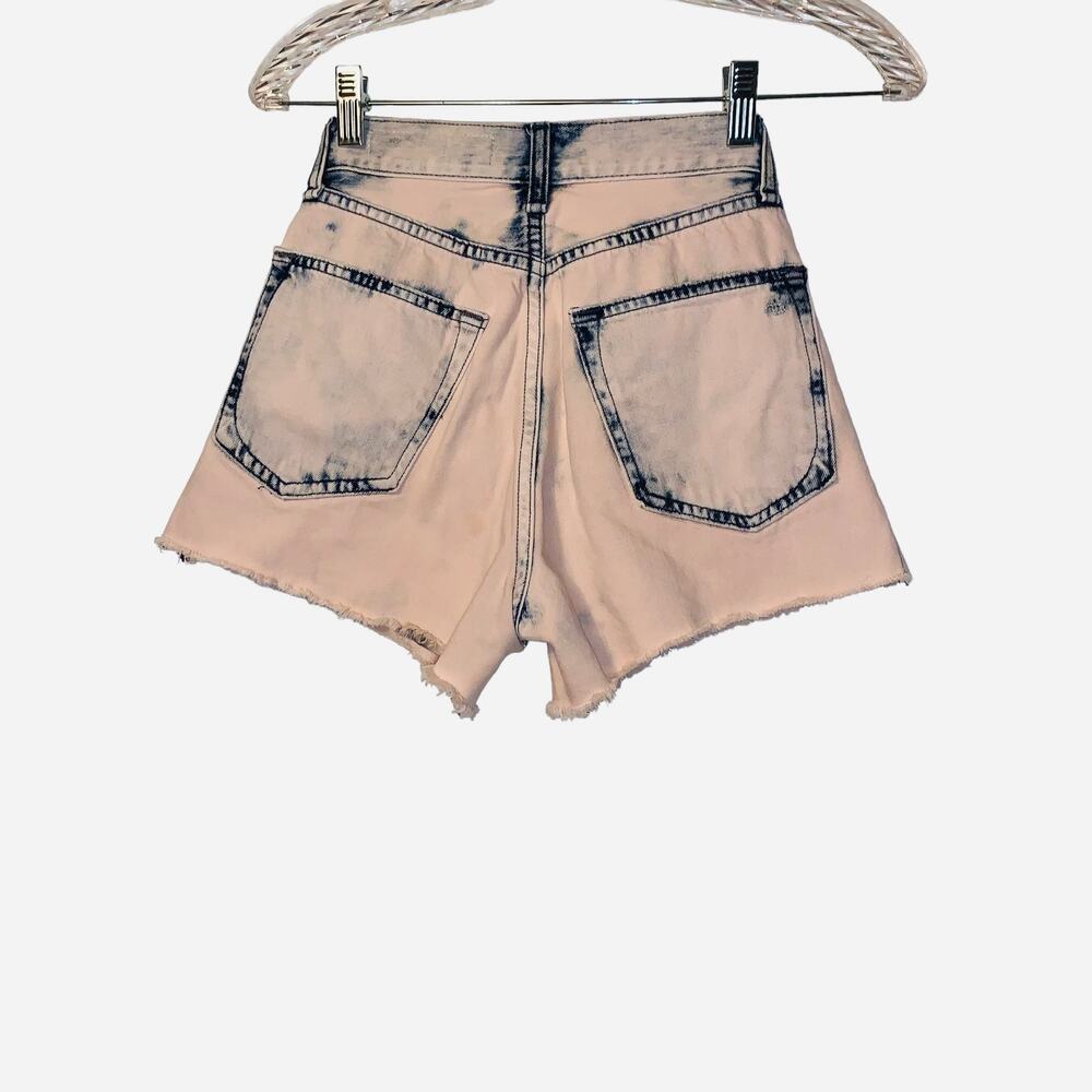 Rag & Bone Justine Jean Shorts In Bleach Blush Size 23 - Picture 2 of 11